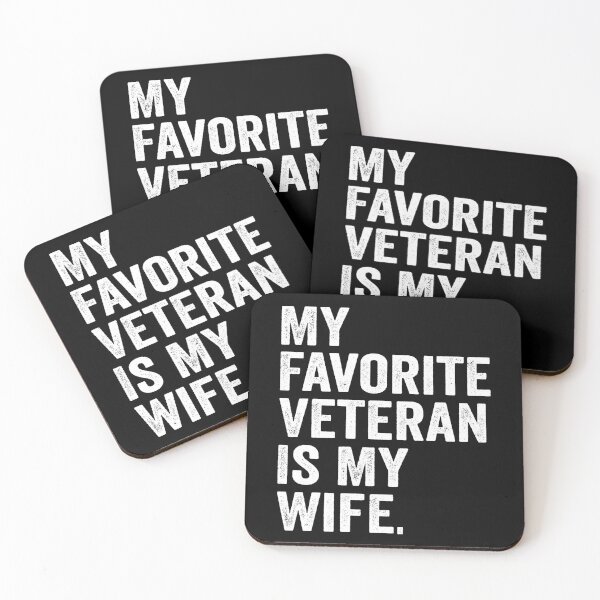 Item preview, My Favorite Veteran Is My Wife Funny Military Husband | Proud Military Spouse Gift | Patriotic Veteran Design designed and sold by 76Valeria.
