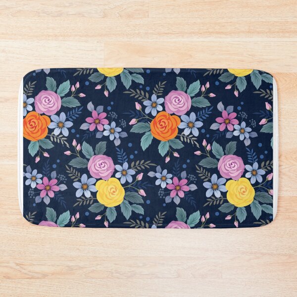 Item preview, Flower blue background sticker designed and sold by DesignPMG.