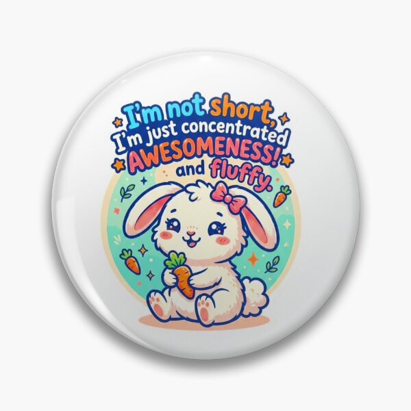 Item preview, Concentrated Awesomeness Bunny Sticker designed and sold by ExploreAura Studio.