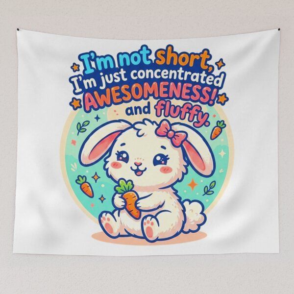 Item preview, Concentrated Awesomeness Bunny Sticker designed and sold by ExploreAura Studio.