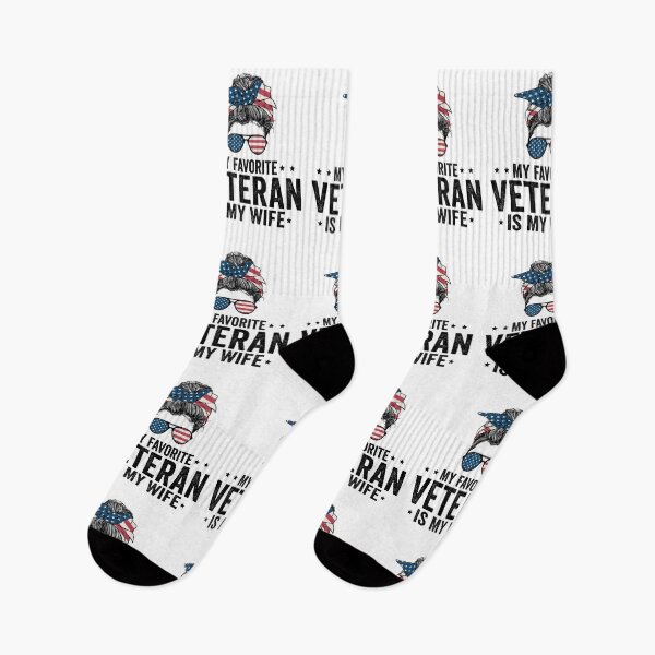 Item preview, My Favorite Veteran Is My Wife Funny Military Husband | Proud Military Spouse Gift | Patriotic Veteran Design designed and sold by 76Valeria.