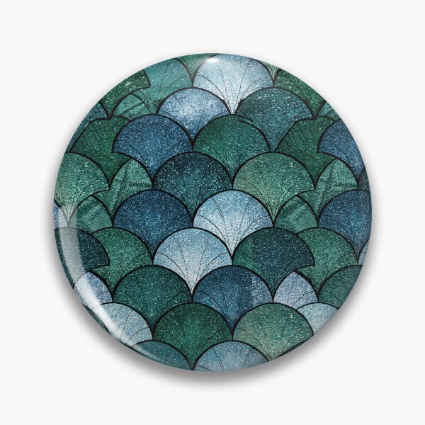 Item preview, Emerald and Teal Mermaid Scale Pattern designed and sold by Piotrek0001.