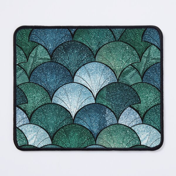 Item preview, Emerald and Teal Mermaid Scale Pattern designed and sold by Piotrek0001.
