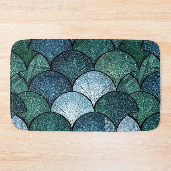 Item preview, Emerald and Teal Mermaid Scale Pattern designed and sold by Piotrek0001.