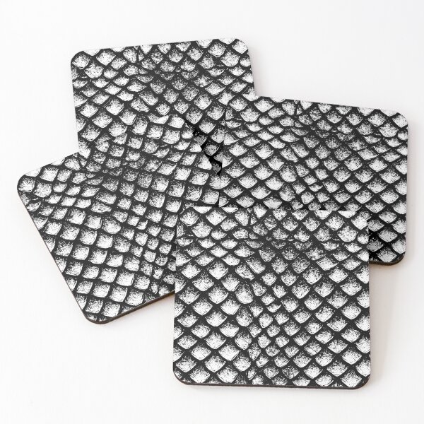 Item preview, White and Black Reptilian Scale Pattern designed and sold by Piotrek0001.