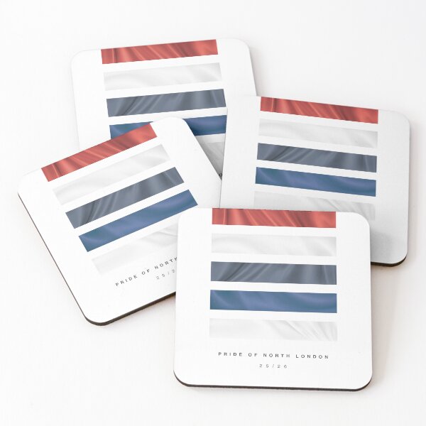 Item preview, ‘Pride of North London’ 25/26 Football Kit Hue Palette - Red & White designed and sold by The Colourful Game.