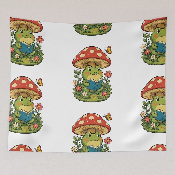 Item preview, Book Frog Under Mushroom designed and sold by MouhamedAdel95.