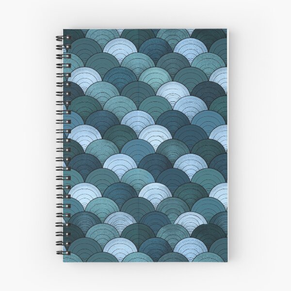 Item preview, Oceanic Teal Scalloped Mermaid Scales designed and sold by Piotrek0001.