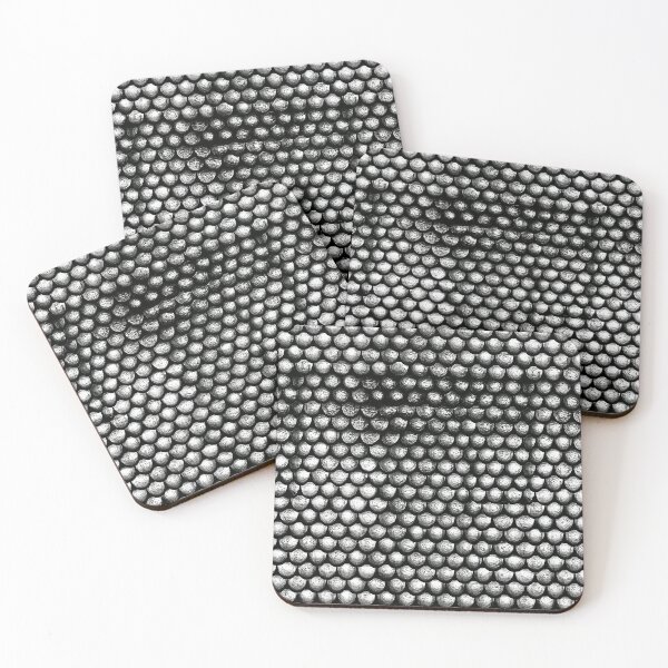Item preview, Fine Beaded Silver Fish Scale Pattern designed and sold by Piotrek0001.