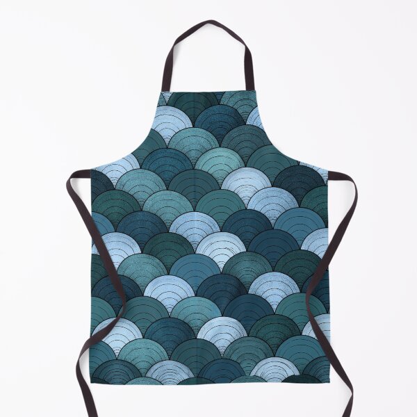 Item preview, Oceanic Teal Scalloped Mermaid Scales designed and sold by Piotrek0001.
