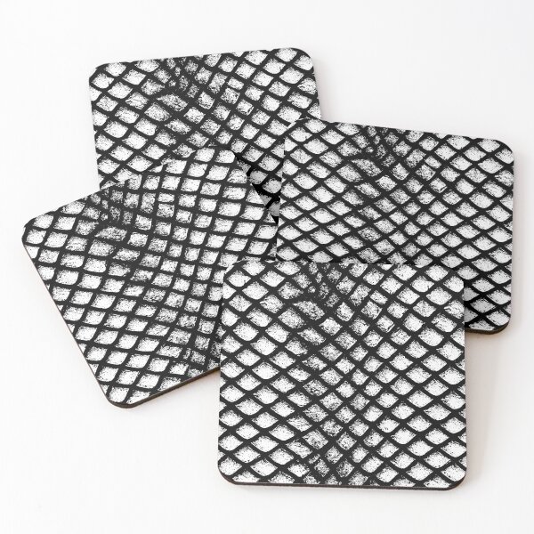 Item preview, Bold Black and White Crosshatch Scales designed and sold by Piotrek0001.