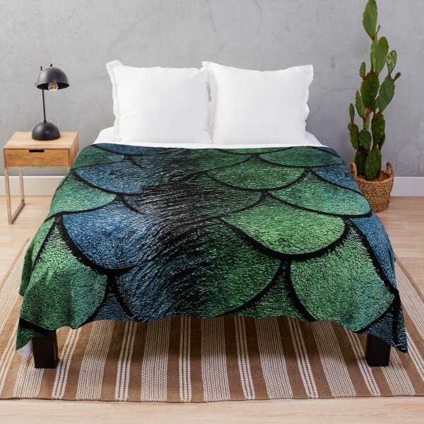 Item preview, Deep Forest Green Textured Fish Scales designed and sold by Piotrek0001.
