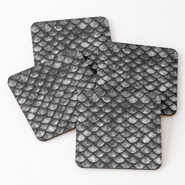 Item preview, Classic Grey Overlapping Scale Design designed and sold by Piotrek0001.