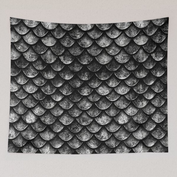 Item preview, Classic Grey Overlapping Scale Design designed and sold by Piotrek0001.