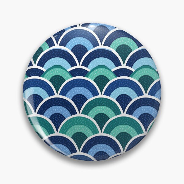 Item preview, Multitone Blue Coastal Wave Pattern designed and sold by Piotrek0001.