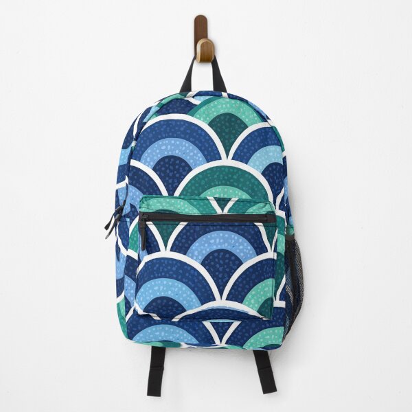 Item preview, Multitone Blue Coastal Wave Pattern designed and sold by Piotrek0001.