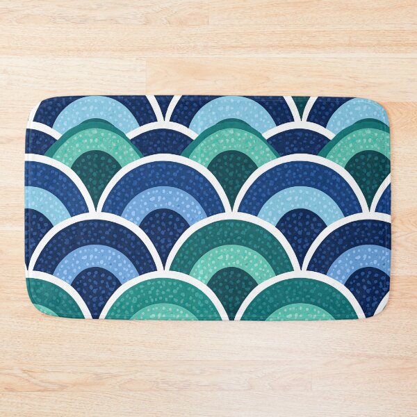 Item preview, Multitone Blue Coastal Wave Pattern designed and sold by Piotrek0001.