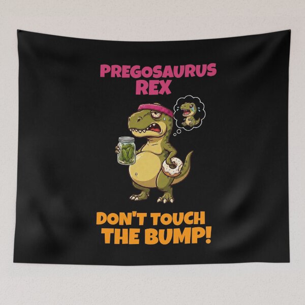 Item preview, Funny Pregosaurus Rex Pregnancy Announcement Pickle Cravings  designed and sold by LeSoniPapaPrint.