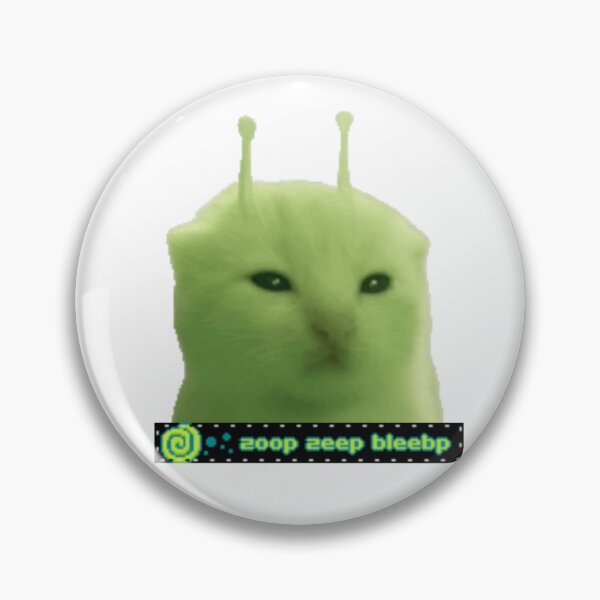 Item preview, alien kitty sticker! designed and sold by PLANET-VEE.