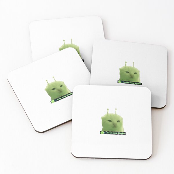 Item preview, alien kitty sticker! designed and sold by PLANET-VEE.