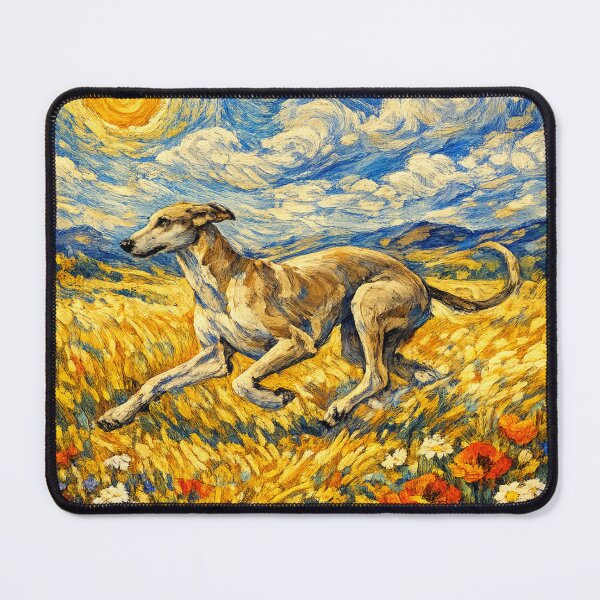 Item preview, Greyhound Van Gogh Dog designed and sold by Petsthetic.