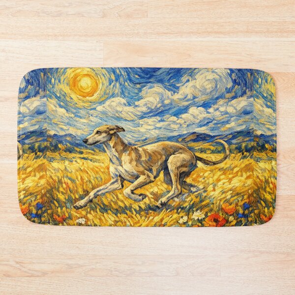 Item preview, Greyhound Van Gogh Dog designed and sold by Petsthetic.