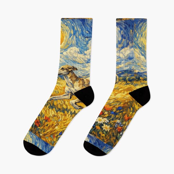 Item preview, Greyhound Van Gogh Dog designed and sold by Petsthetic.