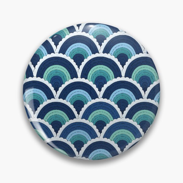 Item preview, Vibrant Blue Geometric Ripple Design designed and sold by Piotrek0001.
