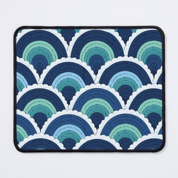 Item preview, Vibrant Blue Geometric Ripple Design designed and sold by Piotrek0001.