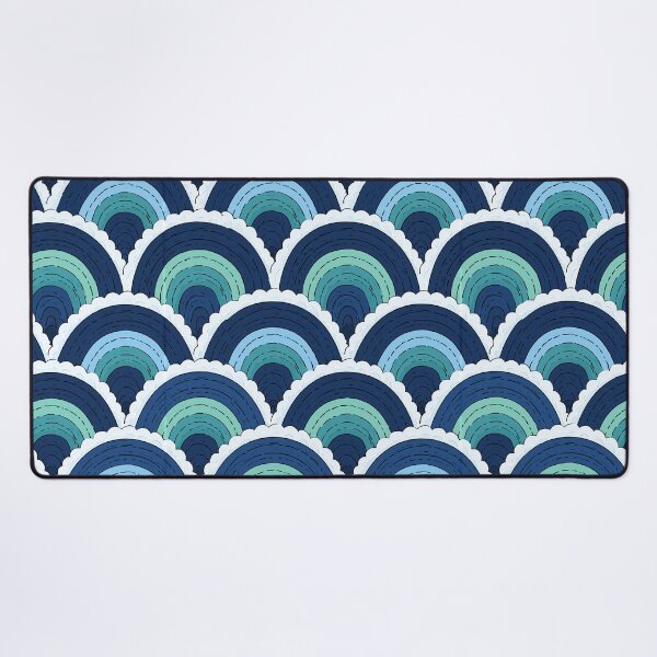 Item preview, Vibrant Blue Geometric Ripple Design designed and sold by Piotrek0001.