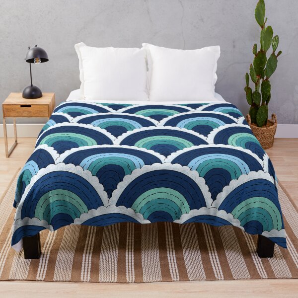 Item preview, Vibrant Blue Geometric Ripple Design designed and sold by Piotrek0001.