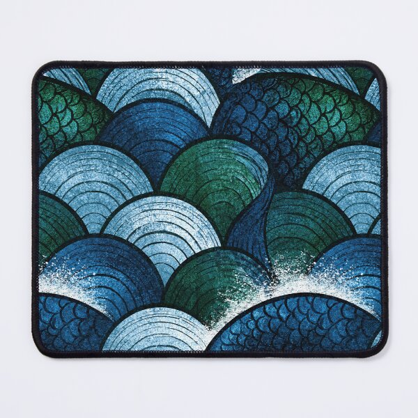 Item preview, Deep Blue Scalloped Mermaid Aesthetic designed and sold by Piotrek0001.