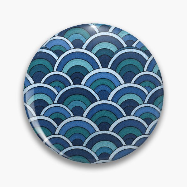 Item preview, Royal Blue Concentric Wave Abstract designed and sold by Piotrek0001.
