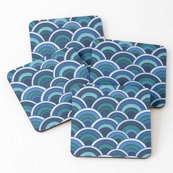 Item preview, Royal Blue Concentric Wave Abstract designed and sold by Piotrek0001.