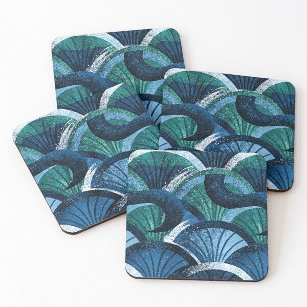 Item preview, Artistic Blue Teal Textured Ripples designed and sold by Piotrek0001.