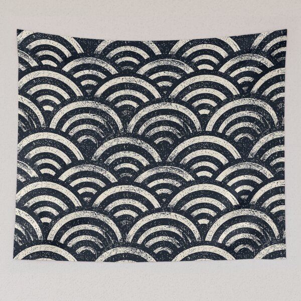 Item preview, Minimalist Black and White Wave Art designed and sold by Piotrek0001.