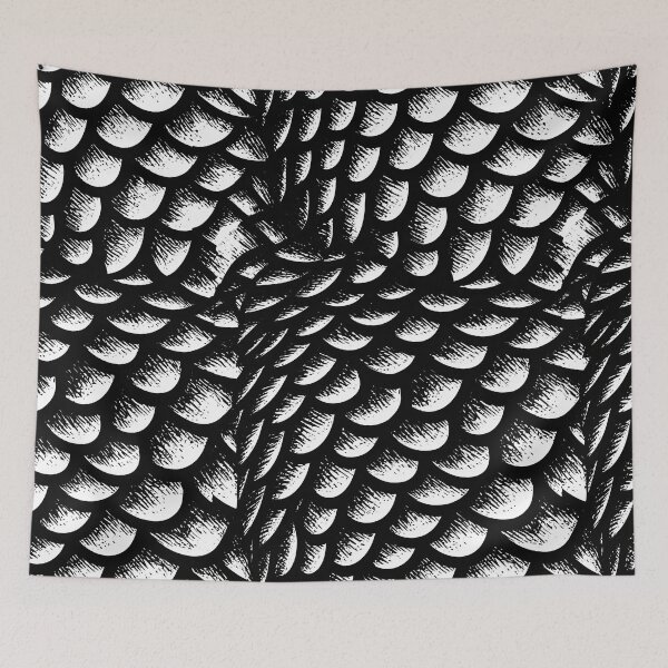 Item preview, Detailed Monochrome Fish Skin Design designed and sold by Piotrek0001.