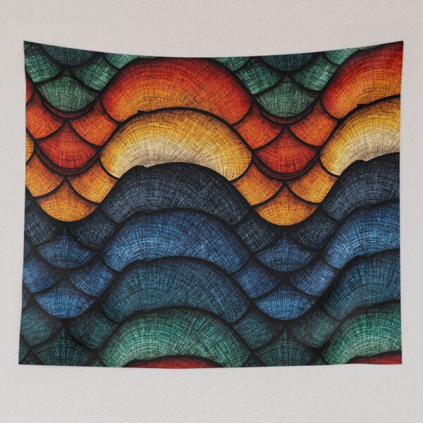 Item preview, Molten Orange and Blue Dragon Hide designed and sold by Piotrek0001.