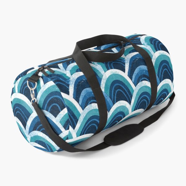 Item preview, Azure Blue Watercolor Seigaiha Waves designed and sold by Piotrek0001.