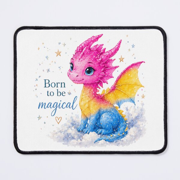 Item preview, Pansexual Pride Dragon - Born To Be Magical designed and sold by Travelslightly.
