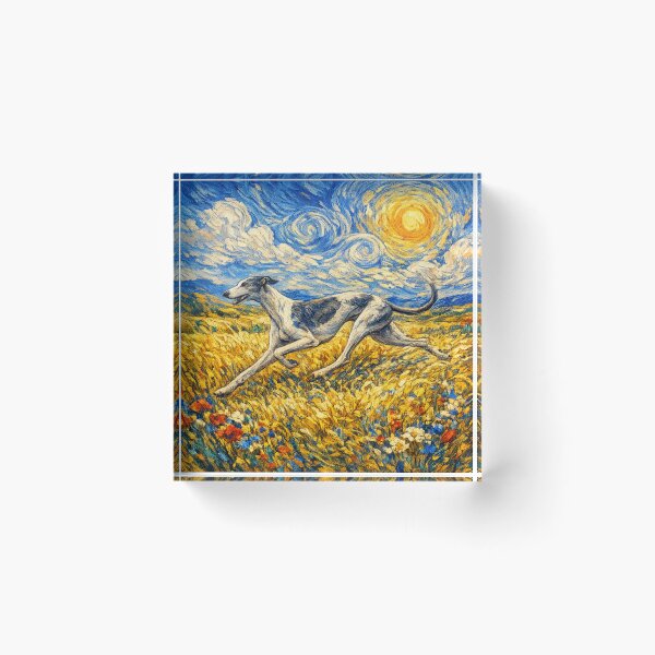 Item preview,  Greyhound Van Gogh Dog designed and sold by Petsthetic.