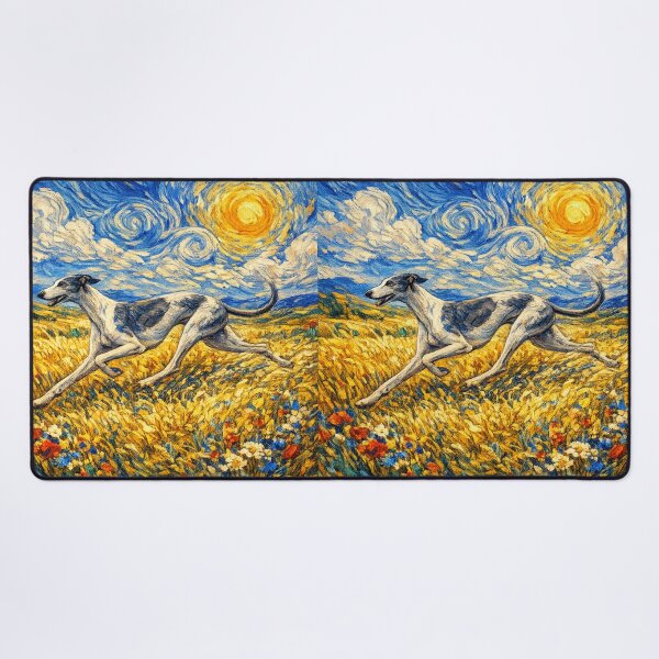 Item preview, Greyhound Van Gogh Dog designed and sold by Petsthetic.