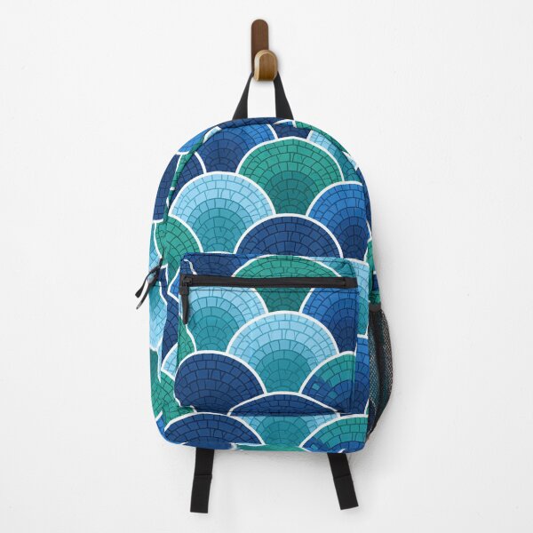 Item preview, Teal Mosaic Scalloped Scale Pattern designed and sold by Piotrek0001.