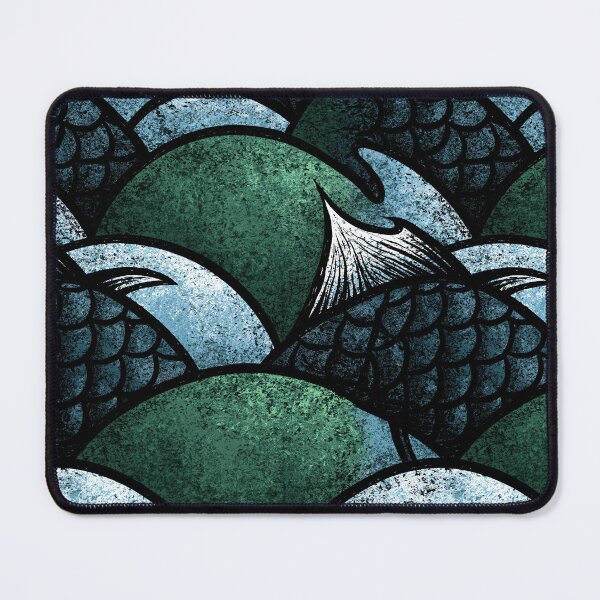 Item preview, Dark Emerald Textured Fish Skin Art designed and sold by Piotrek0001.
