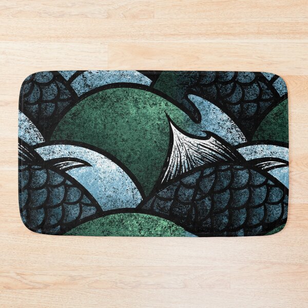 Item preview, Dark Emerald Textured Fish Skin Art designed and sold by Piotrek0001.