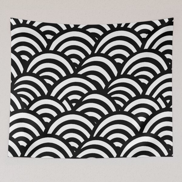 Item preview, Classic Bold Wave Line Art Pattern designed and sold by Piotrek0001.