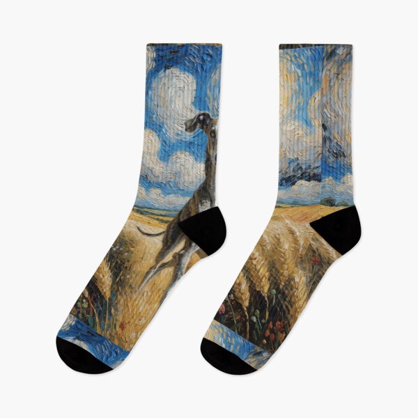 Item preview, Greyhound Van Gogh Dog designed and sold by Petsthetic.