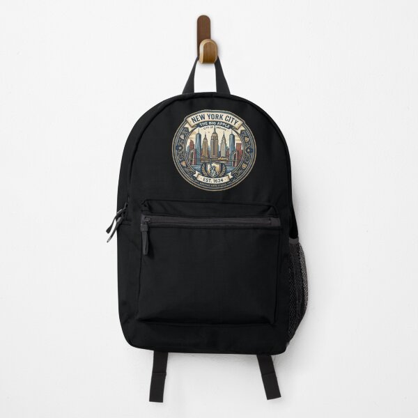 Item preview, New York City Vintage Emblem - The Big Apple Skyline & Landmark Badge designed and sold by SelcukArtPrint.