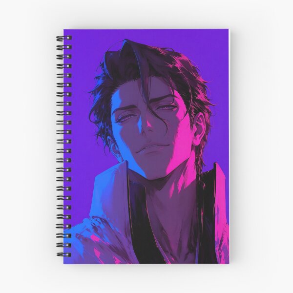 Item preview, Aizen | Neon Crimson Anime Villain Portrait | Dark Warrior Digital Art | Cyber Aesthetic Illustration designed and sold by Dyan4.