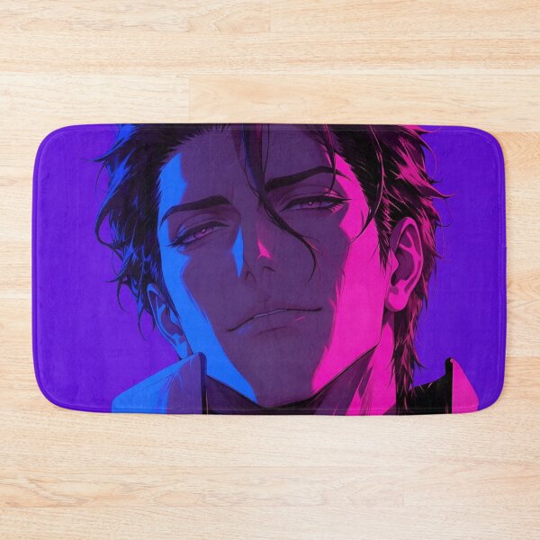 Item preview, Aizen | Neon Crimson Anime Villain Portrait | Dark Warrior Digital Art | Cyber Aesthetic Illustration designed and sold by Dyan4.